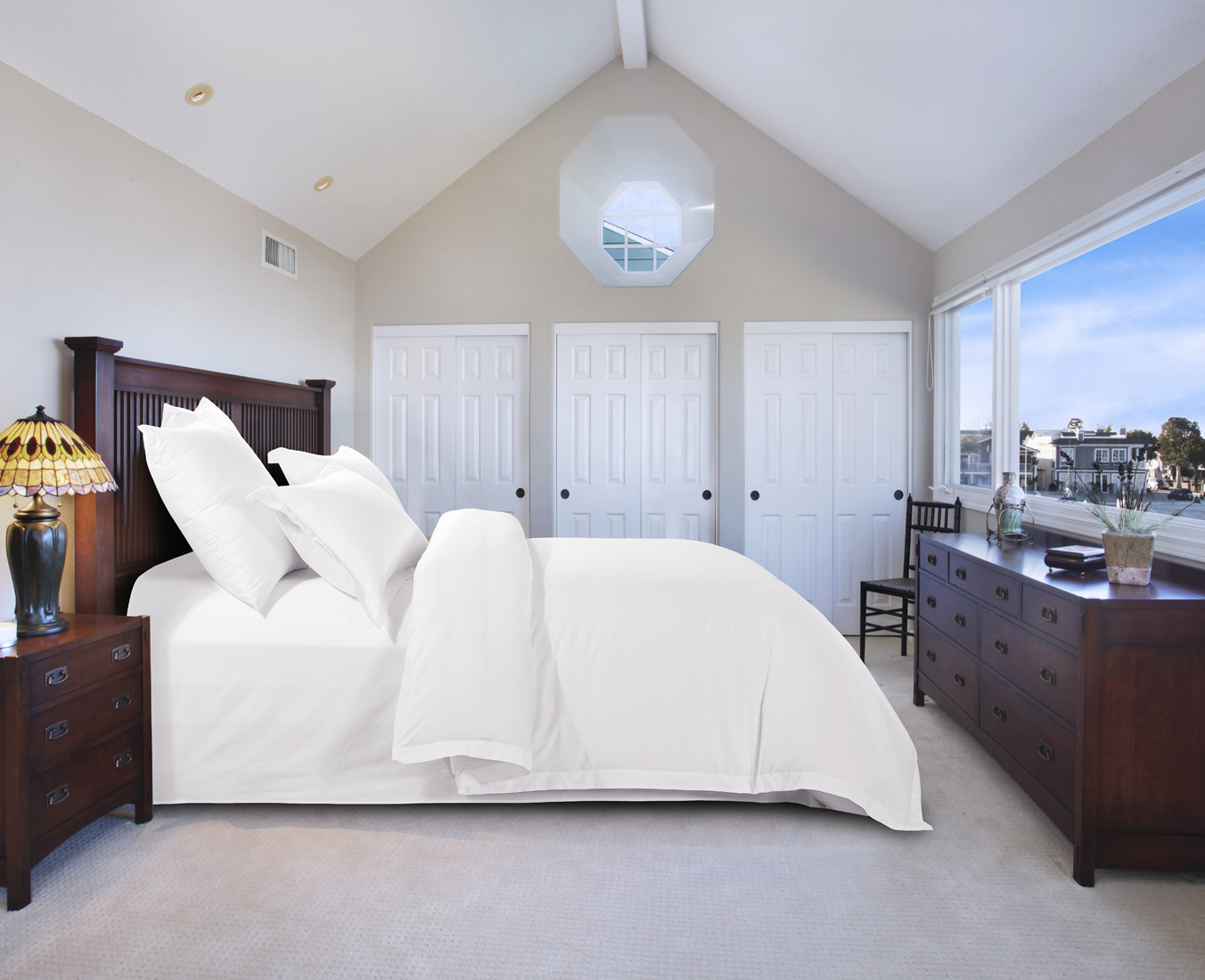 REAL TEXTILE Hotel 100% Cotton White 400 Thread Count Bedding Sets