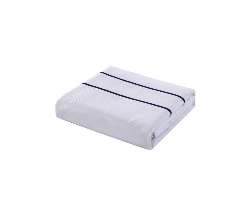 REAL TEXTILE Hotel 100% Cotton White 400 Thread Count Colored Piping Bedding Sets