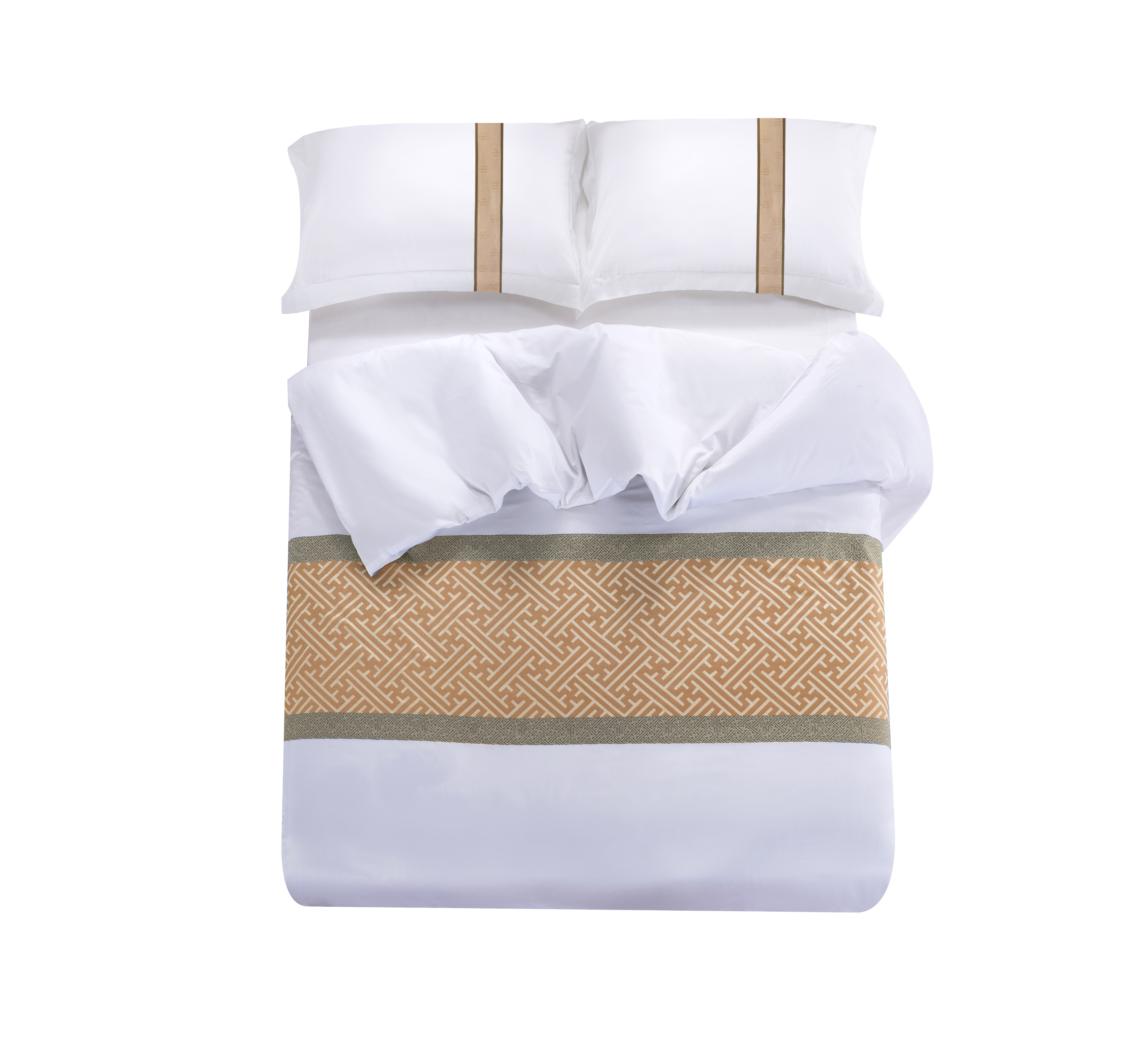 REAL TEXTILESpecial Offer. Hotel 100% Cotton White 350 Thread Count Yarn-dyed Bedding Sets