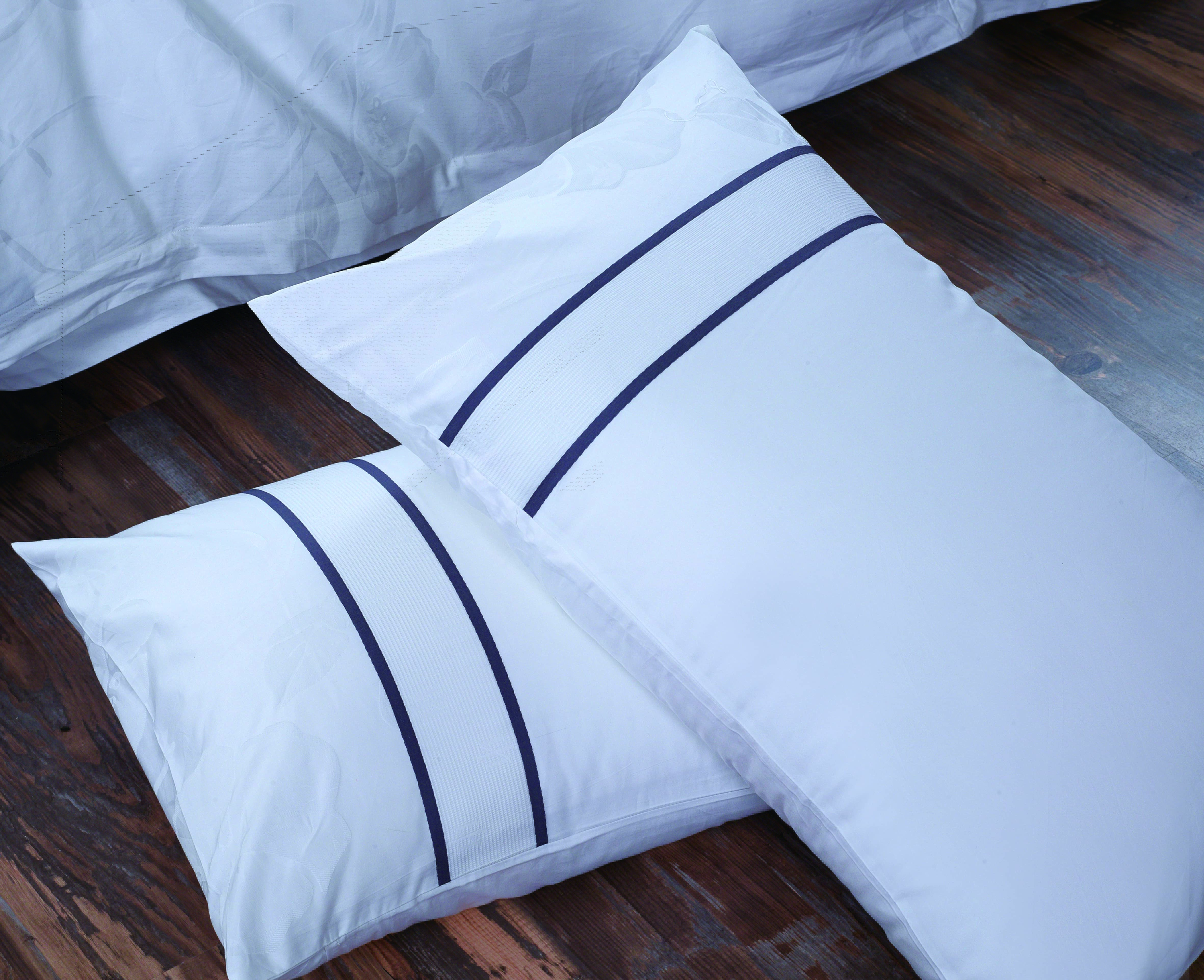 REAL TEXTILESpecial Offer. Hotel 100% Cotton White 400 Thread Count Yarn-dyed Bedding Sets
