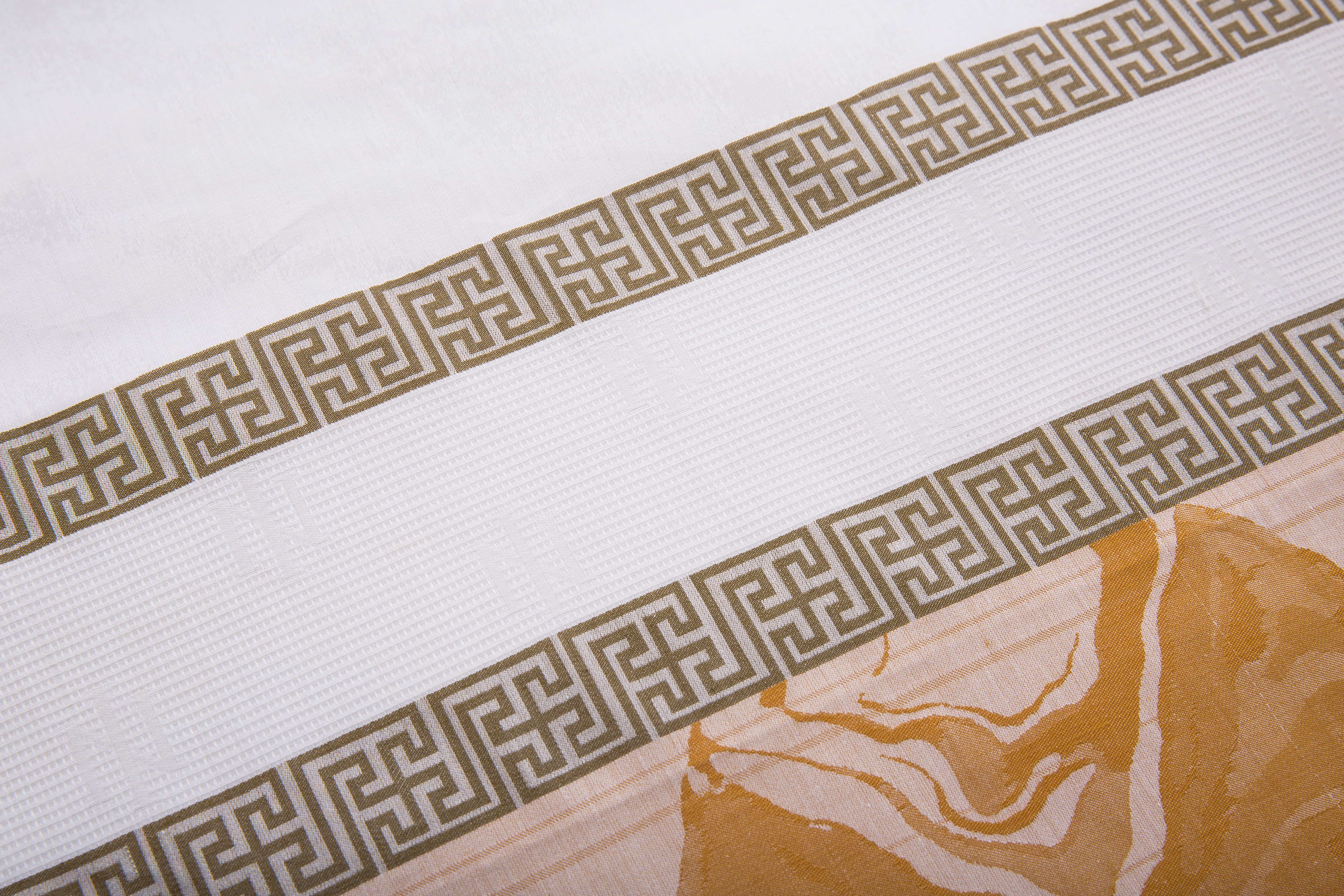 REAL TEXTILESpecial Offer. Hotel 100% Cotton White 350 Thread Count Yarn-dyed Bedding Sets