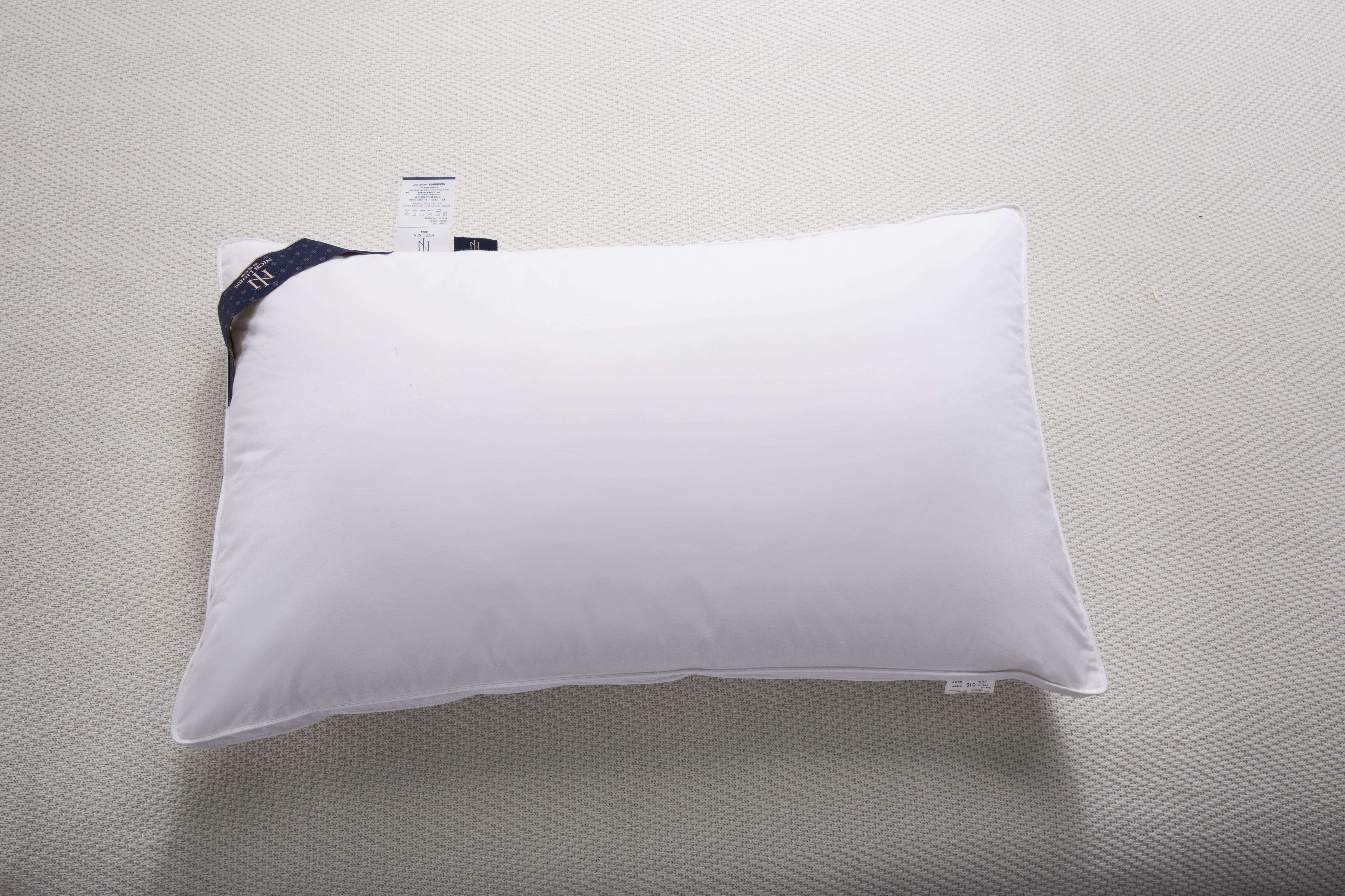 REAL TEXTILE Double PipingHotel BedroomPillow, 100% Cotton, MicrofiberFilling